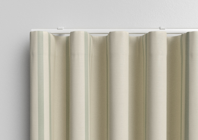 Adelaide, Winnies Stripe Bud Green - Made to Measure Curtains - Image 13